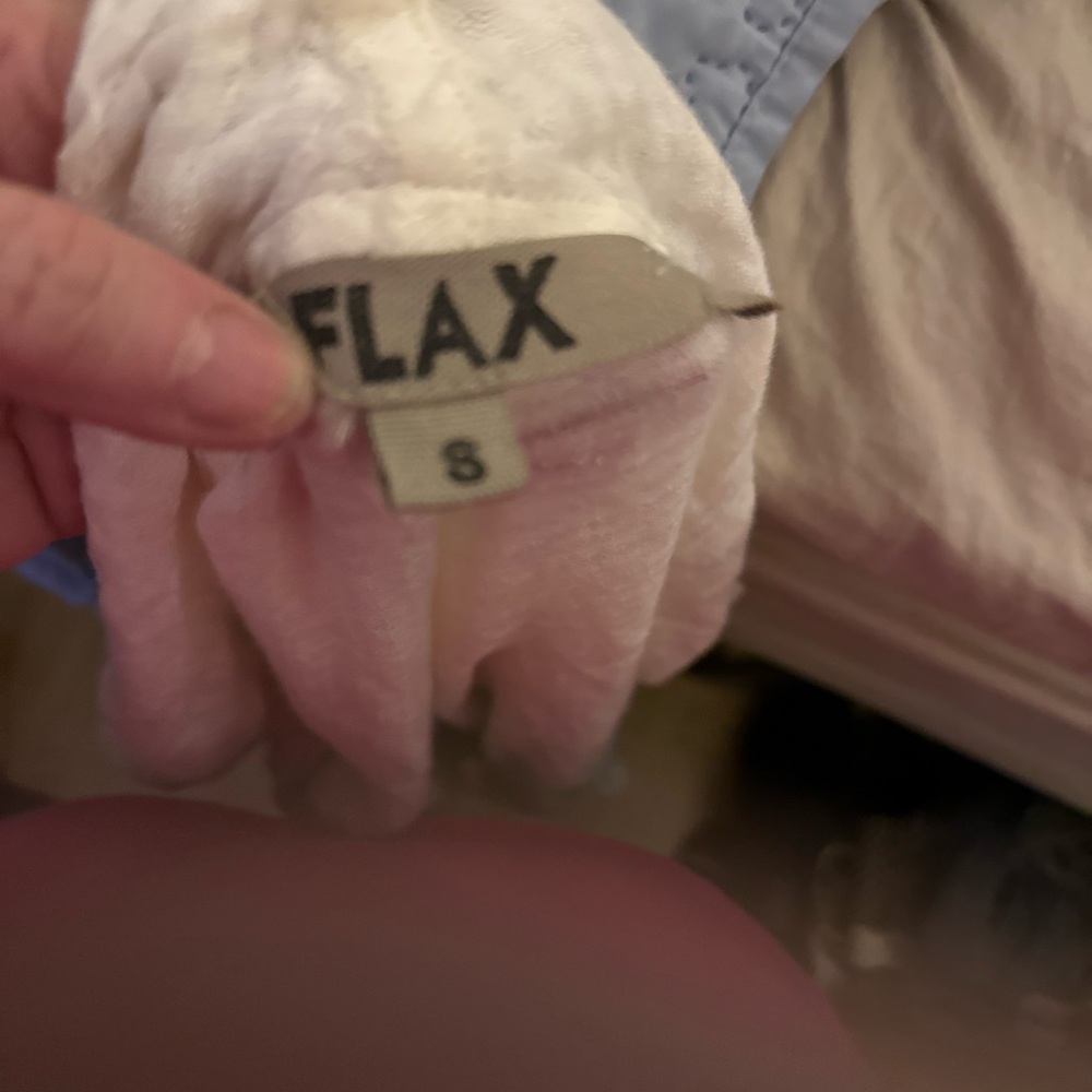 Flax Off-White Women's Blouse - Picture 3 of 4
